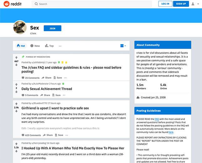 reddit Sex Forum